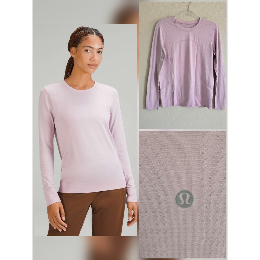 Lululemon Swiftly Relaxed-Fit Long Sleeve Shirt Size 8 Pink Peony